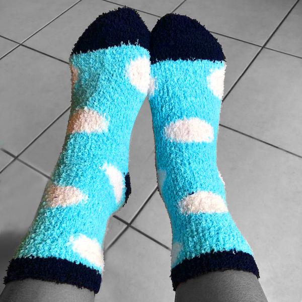 Gilbins Women's Cozy Tie Dye Slipper Fuzzy Fulffy Socks Set-Crew Socks  Plush Socks, Loungewear 2 Pairs