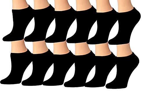 Tipi Toe Women's 12-Pairs Low Cut Athletic Sport Peformance Socks (SP39-12)