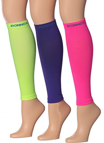Calf Compression Sleeve 3-Pairs (16-20 mmHg is Best Athletic & Medical for Men & Women,Travel,Running,Nurses,Flight,Edema (CP02-A-S