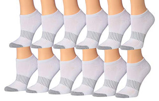 Tipi Toe Women's 12-Pairs Low Cut Athletic Sport Peformance Socks WS14