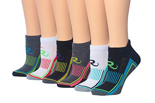 Ronnox Women's 6-Pairs Low Cut Running & Athletic Performance Tab X-Small/Small WRLT11-B-XS