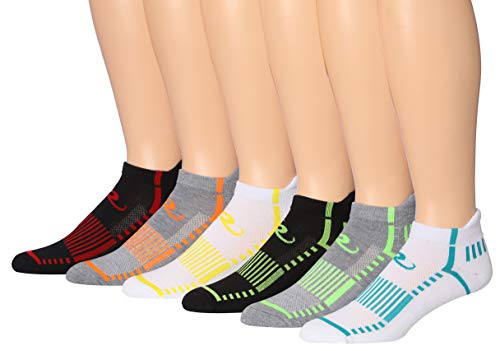 Ronnox Men's 6-Pairs Low Cut Running & Athletic Performance Tab Socks Small/Medium MRLT20-B-SM