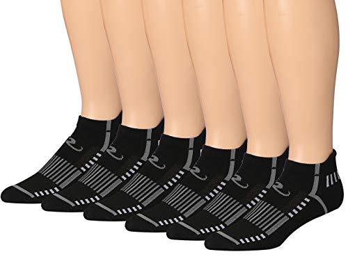 Ronnox Men's 6-Pairs Low Cut Running & Athletic Performance Tab Socks Large/X-Large MRLT21-A-XL