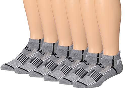 Ronnox Men's 6-Pairs Low Cut Running & Athletic Performance Tab Socks Small/Medium MRLT23-A-SM