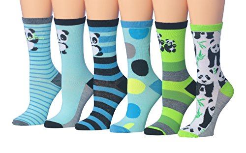 Tipi Toe Women's 6-Pairs Value Pack Penguin Novelty Animal Design Funky Winter Socks(WC53-B)