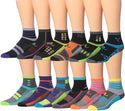 RONNOX Men's 12-Pairs Running & Athletic Sports Performance Ankle/Quarter Socks