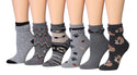 Tipi Toe Women's Ragg Cotton Warm Winter Crew Boot Socks
