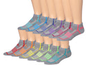 Ronnox Men's 12-Pairs Low Cut Running & Athletic Performance Socks Medium/Large MRLT02-AB