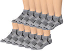 Ronnox Men's 12-Pairs Low Cut Running & Athletic Performance Tab Socks