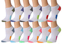 Tipi Toe Women's 12-Pairs Low Cut Athletic Sport Peformance Socks